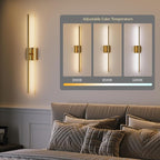 Morauroral Gold Rechargeable Wall Sconces Set of 2, 10000mAh Battery Operated - Image 5