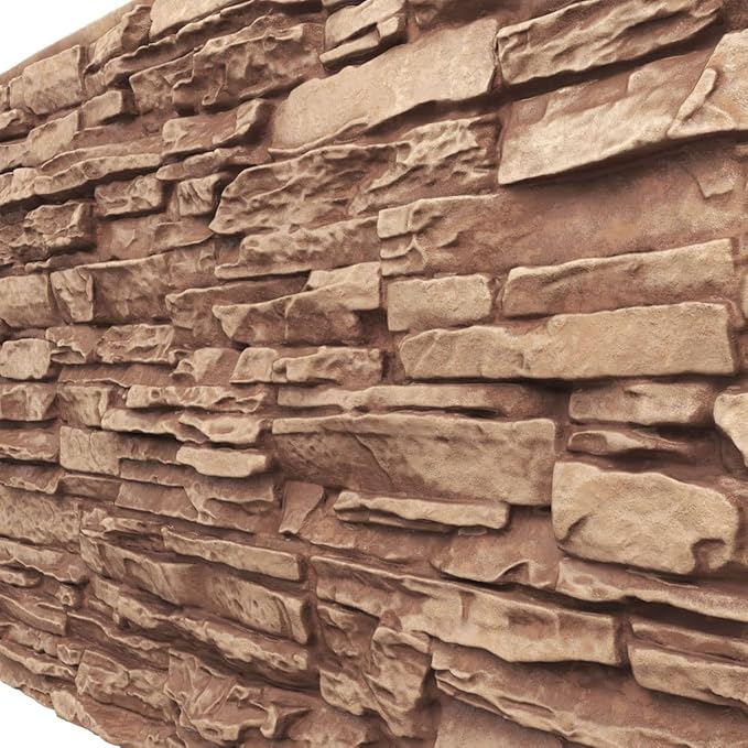 EverStone Canyon Ridge Faux Stone Panel, 45 3/4"W x 24 1/2"H x 1 1/4"D - Image 7