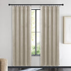 NICETOWN Living Room Camel Velvet Curtains, Sound and Sunlight Reducing Heavy - Image 2
