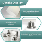 Ascher Bathroom Light Fixtures, 4-Light Vanity Light Over Mirror, Brushed - Image 5