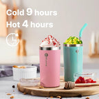 12 oz Water Tumbler with Straw Double Wall Insulated Coffee Tumbler with Leak Proof Lid, Sweat-Free (Glitter Black/Glitter RoseGold)