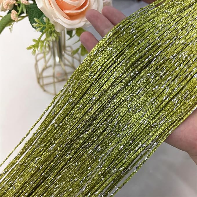 ave split Decorative Door String Curtain Wall Panel Fringe Window Room Divider - Image 2