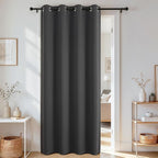 Joydeco Blackout Door Curtain for Doorway Privacy 96 Inches Long, Grommet by JOYDECO