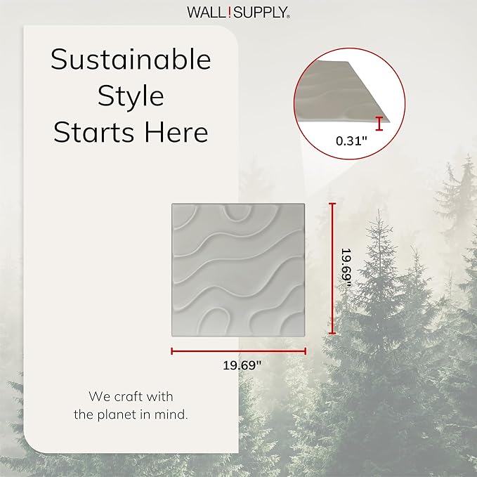 Wall!Supply - 3D Wall Panels – Flow Line Cashmere Wall Covering - Lightweight - Image 5