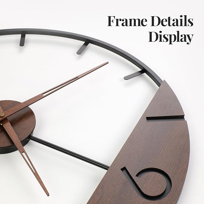 16 Inch Wall Clock, Modern Decorative Clock - Image 4