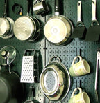 Wall Control Pegboard 32in x 16in Green Metal Pegboard Tool Board Panel - Image 4