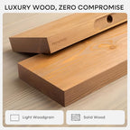 Homeforia 20 inch Golden Oak Floating Shelf, High End Solid Real Wood 20inch - Image 3