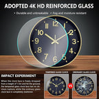 Wall Clock, 8 Inch Wall Clocks Battery Operated, Modern Non Ticking Silent - Image 5