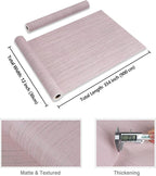 CRE8TIVE Pale Pink Grasscloth Wallpaper Peel and Stick Textured Wallpaper Pink - Image 8