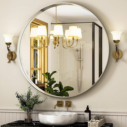 30 Inch Round Bathroom Mirror - Image 2