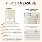 No Drill No Tool 1" Vinyl Mini Blinds, Light Filtering Horizontal Window Blinds - Image 7