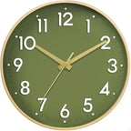 Mosewa Wall Clock 14 Inch, Battery Operated Non-Ticking Modern Analog Clock by MOSEWAWALLCLOCK