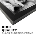 Black and White Bathroom Wall Art Funny Giraffe in Bathtub Wall Decor Framed - Image 4