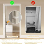 AJAZZ 100% Blackout Folding Door Accordion Door Closet Doors Curtain Invisible - Image 7
