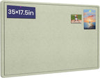 Bulletin Board - 35 x 17.5 inches Decorative Felt Pin Board - Cork Board by Hrrtyueg