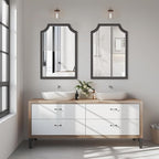 WallBeyond Scalloped Wood Mirror - Image 2