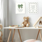 LARTSFRO Coquette Green Bow Jesus Wall Art Decor Posters, Olive Green Bow - Image 7