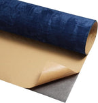 Blue Velvet Fabric Wallpaper Peel and Stick Felt Contact Paper 17.7"x80" - Image 9