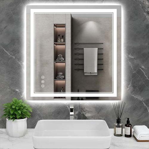 36x36 Inch LED Bathroom Mirror by Wedhouc