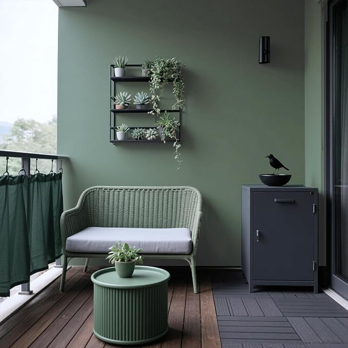 Yancorp 16"x394" Matte Sage Green Peel and Stick Wallpaper Removable Contact - Image 4