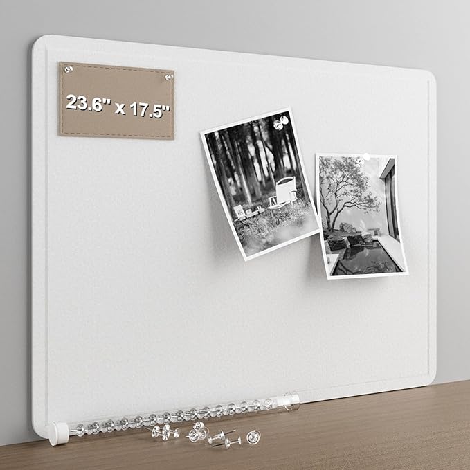 Large Felt Bulletin Board for Wall, Soft Felt Cork Board for Office, Home by CreateYourIdealSpace