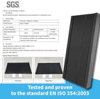 Art3d 4-Pack Wedge Design Acoustic Foam Panels, Quick-Recovery Noise Dampening - Image 9