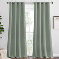 NICETOWN Greyish Green Blackout Curtains 108" Long by NICETOWN
