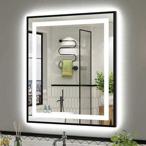 36x30 Inch LED Bathroom Mirror by Briivuemodernmirrors