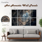 Art Acoustic Panels Tiles Decorative Room Sound Proof Foam Absorbing Panels - Image 2