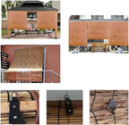 Bamboo Blinds for Patio, Outdoor Bamboo Roll up Shades, Waterproof Cordless - Image 6