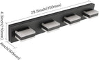 SOLFART Black Bathroom Light Fixtures 4 Lights Bathroom Vanity Light LED - Image 4