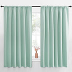 NICETOWN Blackout Curtains for Bedroom, Aqua Blue, 1 Pair, 62 by 63-inch by NICETOWN