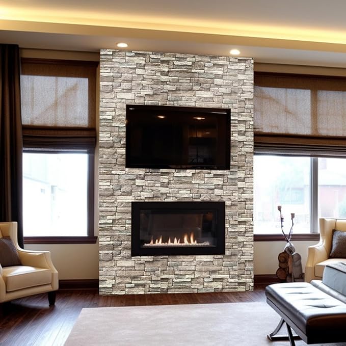 Yutianli 10PSC 3D Wall Panels Peel and Stick Faux Brick Wall Panels - Image 5