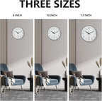 Wall Clock, Silent Wall Clocks Battery Operated 10 Inch Modern Non Ticking - Image 9