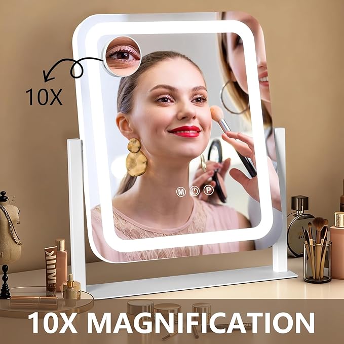Ratsamee Vanity Mirror with Lights 15"×13", Led Makeup Mirror, Lighted Makeup - Image 6