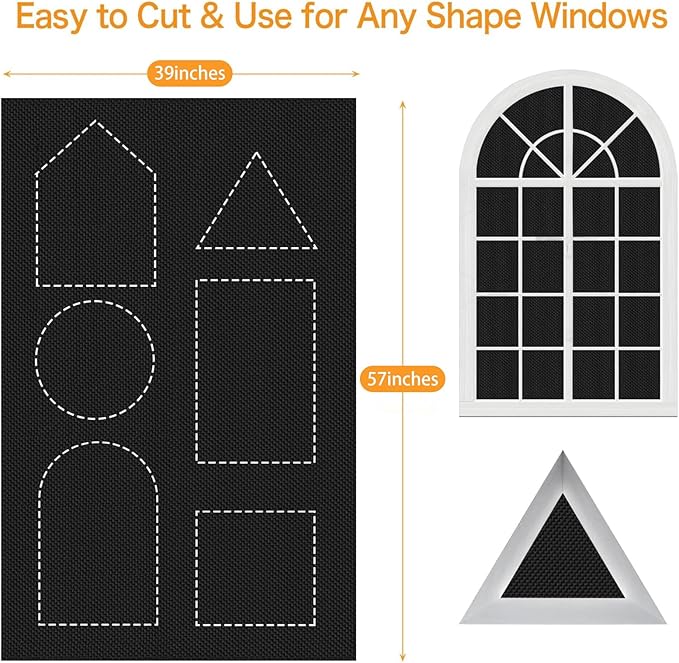 Blackout Window Cover，39 x57 inches Portable Black Out Blinds Stick On Window - Image 2