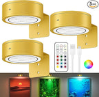 3-Pack Picture Lights for Wall, 13 RGB Color Changing Led Art Display Light by Kandicyar