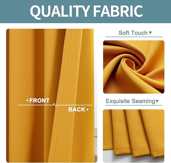 ChrisDowa Grommet Blackout Curtains - Image 3