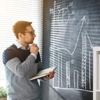 Lockways Magnetic Chalkboard 72 x 40 Inches, Aluminum Frame Large Blackboard - Image 5