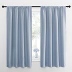 NICETOWN Window Curtains for Bedroom, Vintage Blue, 2 Panels, W42 x L48 -Inch by NICETOWN