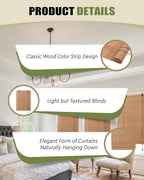 Foundgo Bamboo Shades 24" W x 64" H Light Filtering Bamboo Blinds - Image 6