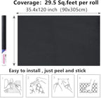 Arthome 35.4''x120'' Black Contact Paper, Self Adhesive Wallpaper Waterproof - Image 7