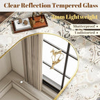 VooBang Arched Wall Mirror, 26 x 28 inch Arch Bathroom Mirror, Wall Mounted - Image 3
