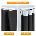 Hoeflife Room Divider Curtains Blackout Floor to Ceiling Curtain - Image 5