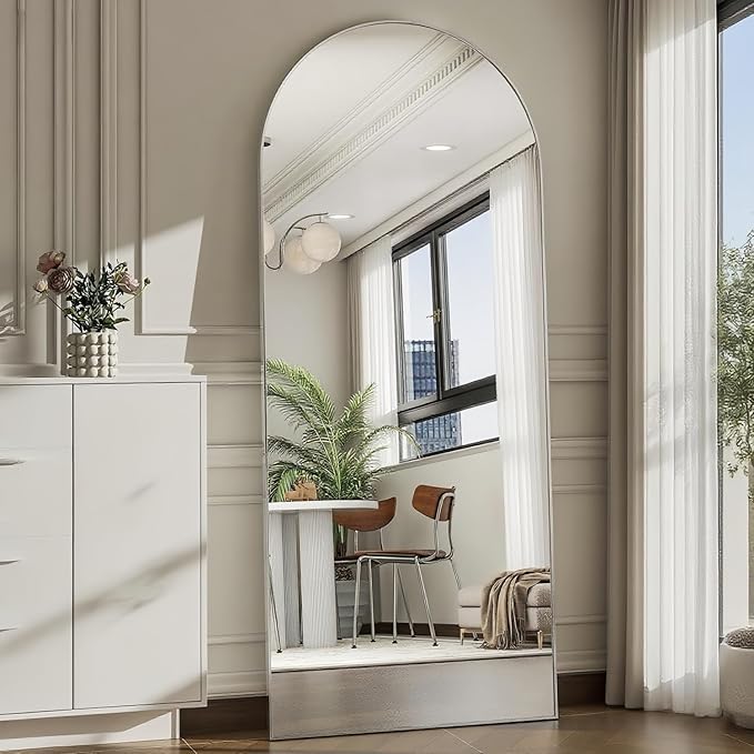 Dewfig Arched Full Length Mirror, Full Body Mirrors by YourSpacePerfectlyReflected