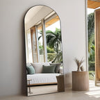 Rowjut Floor Full Length Mirror, Arched Mirrors Full Length 71"x30" - Image 7