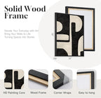 Large Framed Abstract Set of 2 Wall Art - Image 5