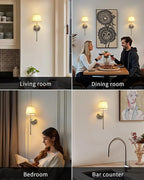 KDG Cordless Wall Sconces Set of 2, Small Wireless 5200mAh Rechargeable Battery - Image 7