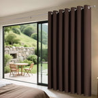 Joydeco Blackout Patio Sliding Door Curtains 108 Inches Long, Grommet Privacy - Image 3