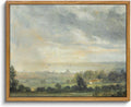OIQArtOIQ Vintage Framed Wall Art Pastoral Landscape Canvas Art Prints Rustic by OIQArtOIQ